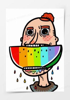 今日吃瓜的图片素材